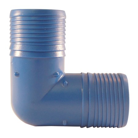 APOLLO BY TMG 1-1/2 in. Polypropylene Blue Twister Insert 90-Degree Elbow ABTE112